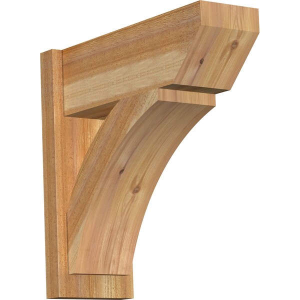 Ekena Millwork Thorton Slat Rough Sawn Outlooker, Western Red Cedar, 8"W x 22"D x 22"H OUT08X22X22THR06RWR - main